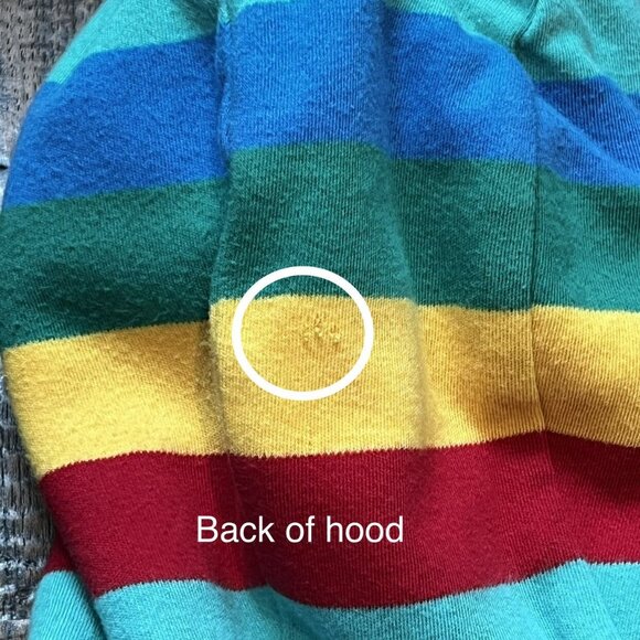 Frugi Reversible Snuggle Jacket, Rainbow Stripe 2/3 - Picture 8 of 13